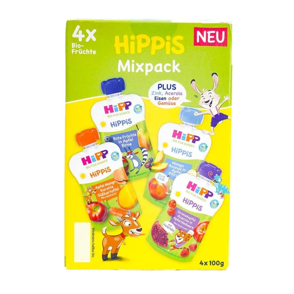 HiPP Hippis Kinder Pouches Mixpack - 4x100g - 0