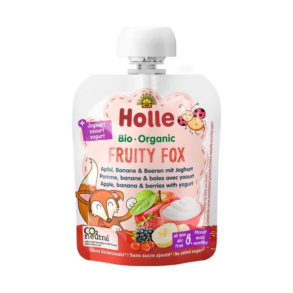 Fruity Fox - Holle Organic Fruit Puree Pouch with Yogurt