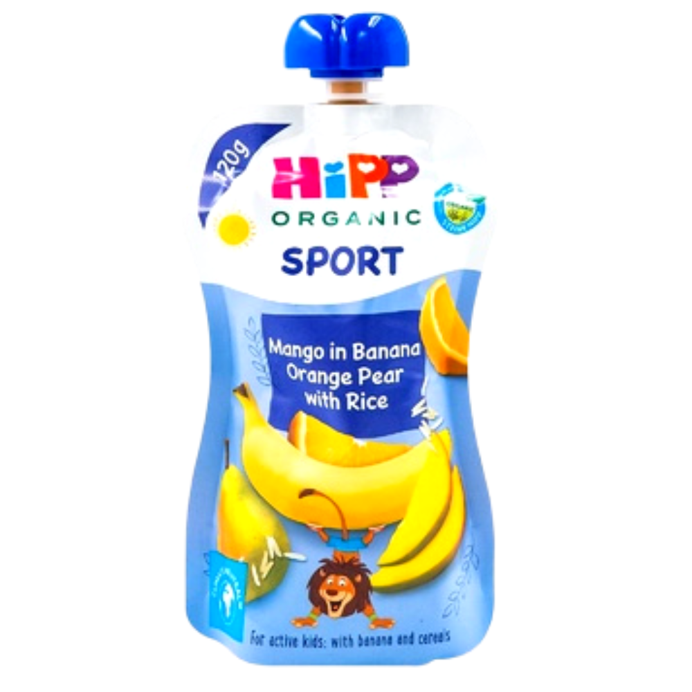 HiPP Hippis Sport Banana Orange Pear and Mango with Rice