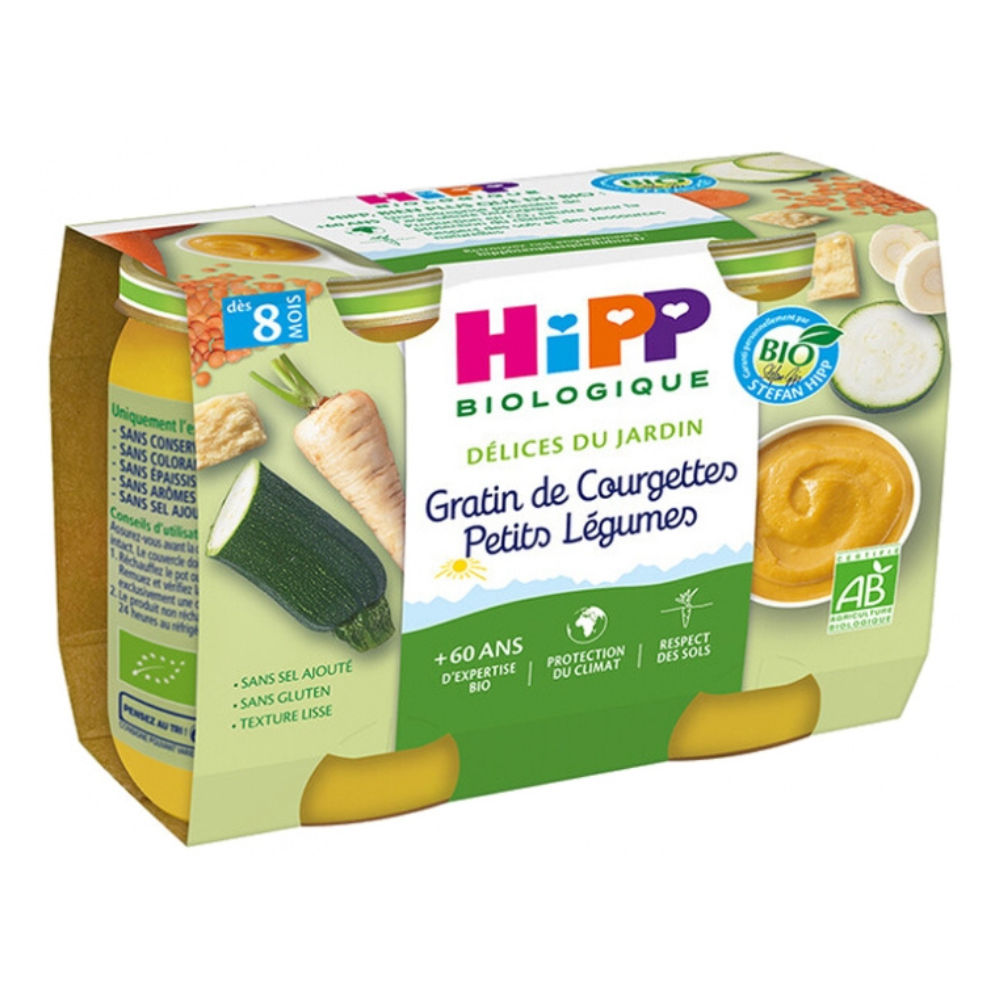 HiPP Organic "Garden Delicacies" Zucchinis Vegetables Gratin