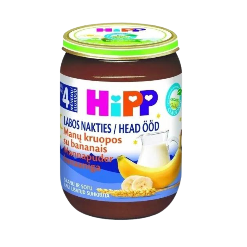 HiPP Semolina with Bananas Milk Puree Jar