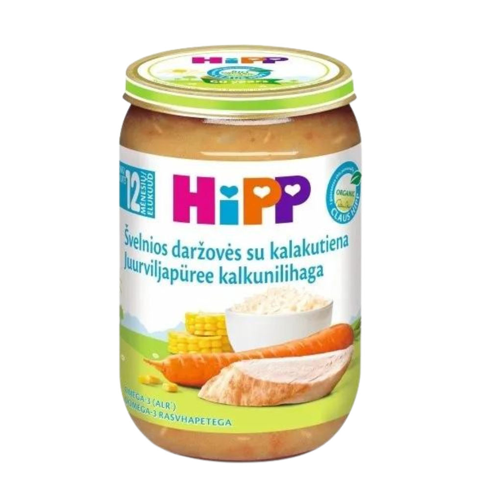 HiPP Tender Vegetables with Turkey Puree Jar
