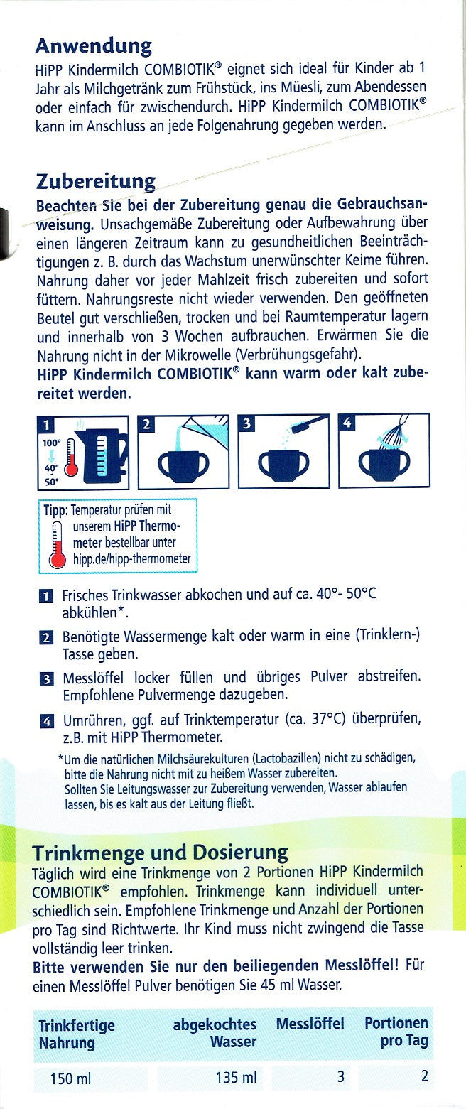 Hipp Toddler milk 1+