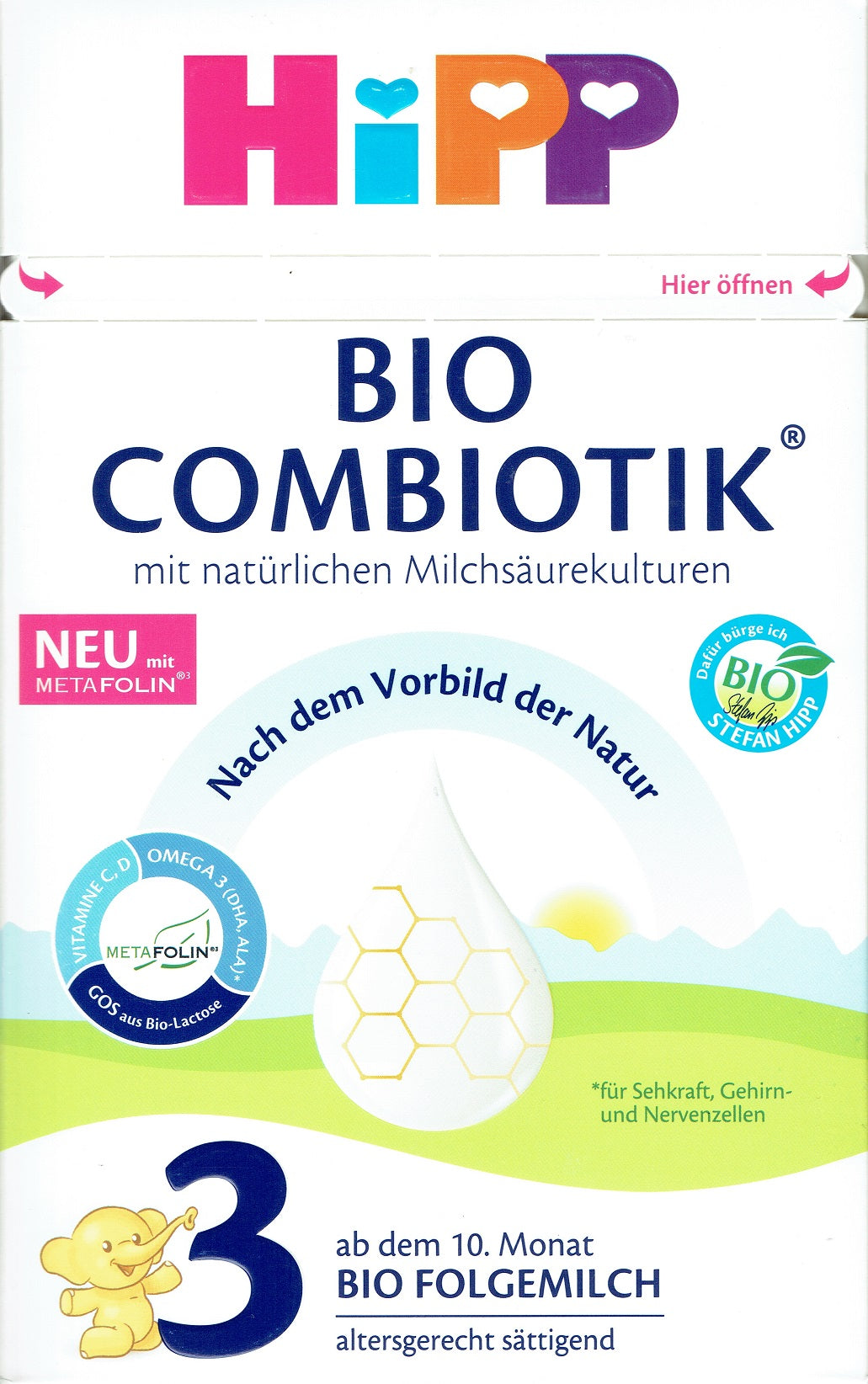 Hipp Bio HiPP Stage 3 German Organic Baby Formula 600g — EU Certified, Gentle ...