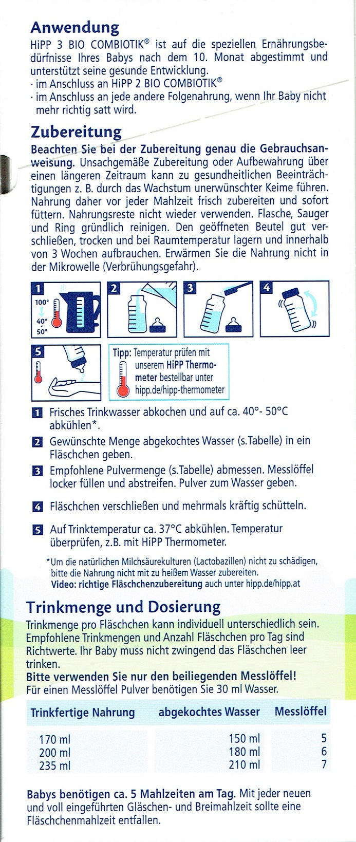 Hipp Baby formula STage 3
